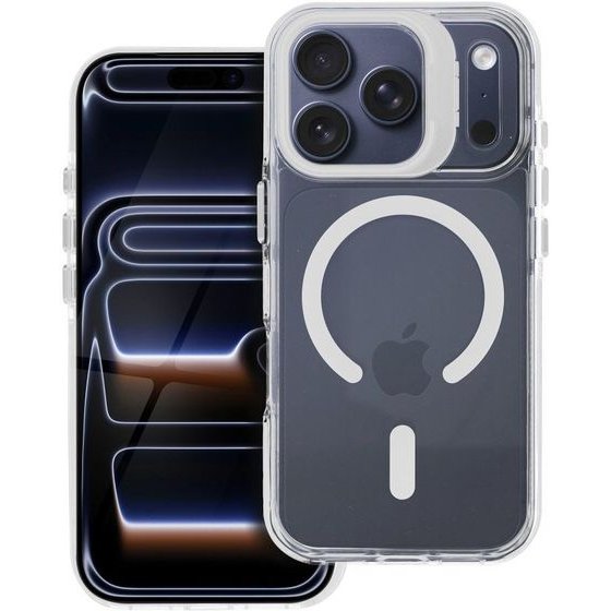 Case For Iphone 17 Pro / 18 Pro Lens Mag Cover Compatible With Magsafe White OEM