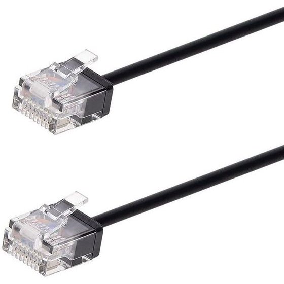Powertech ������� ������� Cat 6A U/UTP, Ultra slim, copper, 500MHz, 15m, ����� - (CAB-N466)