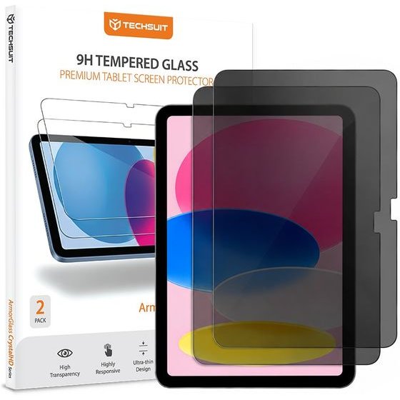 Techsuit - Armorglass Crystalhd (2 pack) - Ipad 10 (2022) 10.9 / 11 (2025) - Privacy