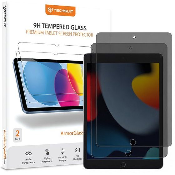 Techsuit - Armorglass Crystalhd (2 pack) - Ipad 10.2 (2019/2020/2021) - Privacy
