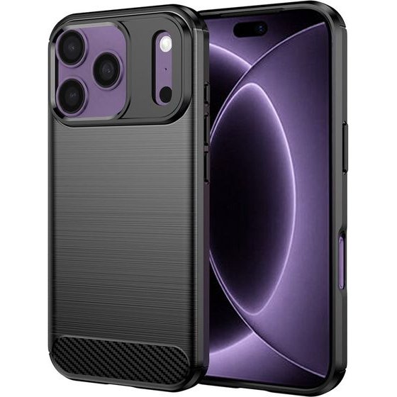 Techsuit - Carbon Silicone - Iphone 18 Pro / Iphone 17 Pro - Black