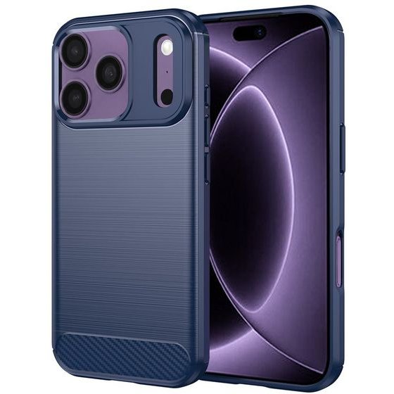Techsuit - Carbon Silicone - Iphone 18 Pro / Iphone 17 Pro - Blue