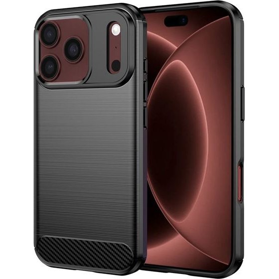 Techsuit - Carbon Silicone - Iphone 18 Pro Max / Iphone 17 Pro Max - Black