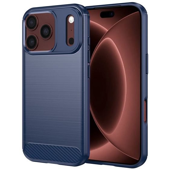 Techsuit - Carbon Silicone - Iphone 18 Pro Max / Iphone 17 Pro Max - Blue