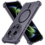 Techsuit - Shockproof Clear Silicone Magsafe - Xiaomi 17 Ultra - Smoke Black