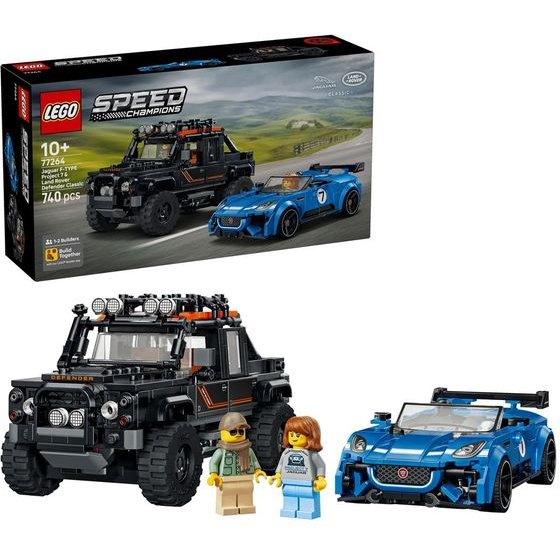 Lego Speed Champions Jaguar F-Type Project 7 & Land Rover Defender Classic - (77264)