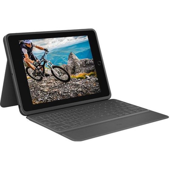 Logitech Cover And Keyboard Rugged Folio / Graphite - (920-009313)