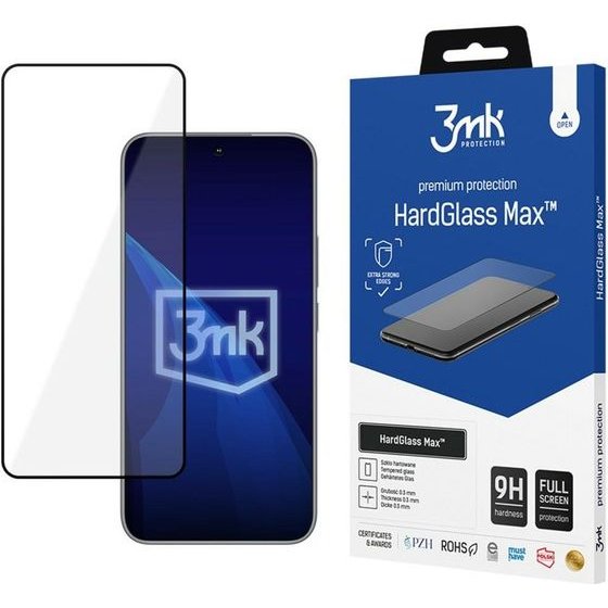 3MK Hardglass Max Tempered Glass For Honor 400 Black