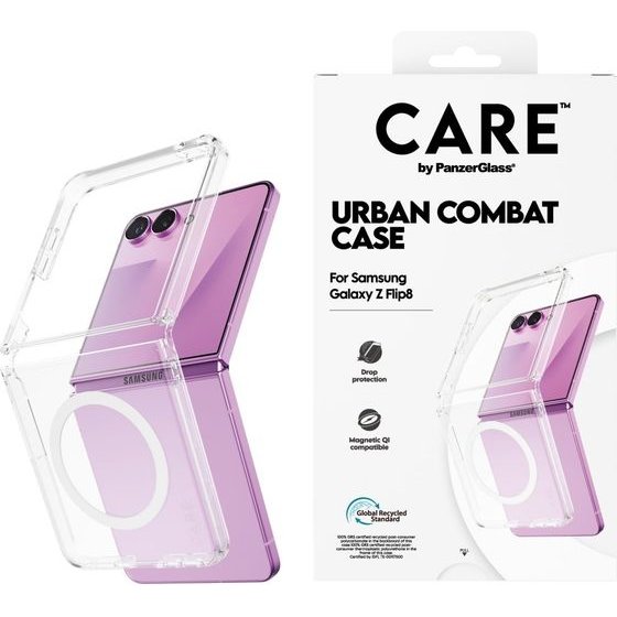 PanzerGlass Etui Care By Flagship Urban Combat Do Samsung Galaxy Z Flip8 / Z Flip7 Przezroczysty - (CR53256)