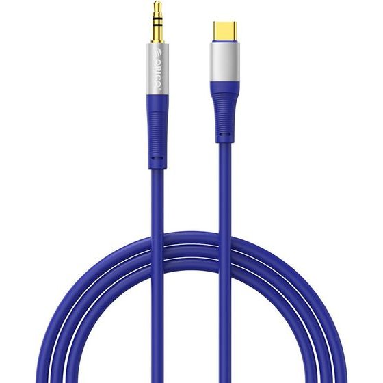 Orico AXC-02 USB-C To 3.5 Mm Jack Audio Cable 20 Cm - Blue -AXC-02-BL-Bp - (ORICO-AXC-02-BL-BP)
