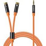 Orico Axrf Audio Cable Mini Jack 3.5 Mm To 2x Rca Female 3 m - Orange -AXRF-30-OR-Bp - (ORICO-AXRF-30-OR-BP)
