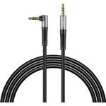 Orico Axw Mini Jack 3.5mm Male To Male Angled Audio Cable 2m - Black -AXW-20-BK-Bp - (ORICO-AXW-20-BK-BP)