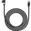 Orico C2C PD100W Laptop Fast Charging Cable (Right Angle) Black 0.5m -C2CW-05-BK-Bp - (ORICO-C2CW-05-BK-BP)