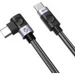 Orico C2C PD100W Laptop Fast Charging Cable (Right Angle) Black 1m -C2CW-10-BK-Bp - (ORICO-C2CW-10-BK-BP)