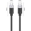 Orico CC240 USB-C To USB-C Cable 240W USB4 40Gb/s 8K 60Hz 0.5m - Black -CC240-40-05-BK-Bp - (ORICO-CC240-40-05-BK-BP)