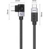 Orico CW240 USB-C To USB-C Pd 240W 1m Angled Cable - Black -CW240-10-BK-Bp - (ORICO-CW240-10-BK-BP)