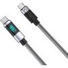 Orico LDC2C USB-C - USB-C Pd 100 W Cable With Led Display 480 Mb/s 2 m - 2 Pcs - Black -LDC2C-30-BK-2-Bp - (ORICO-LDC2C-30-BK-2-BP)