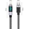 Orico LDC2L USB-C To Lightning Pd Cable 29W With Led Display 480MBps 1.5m - Black -LDC2L-15-BK-Bp - (ORICO-LDC2L-15-BK-BP)