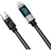 Orico LDC2L USB-C To Lightning Pd Cable 29W With Led Display 480MBps 1.5m - Black -LDC2L-15-BK-Bp - (ORICO-LDC2L-15-BK-BP)