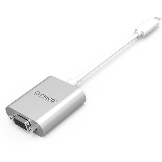Orico Ptav USB-C - Vga Adapter And 3.5 Mm Full Hd Mini Jack 0.15 m - Silver -PTAV-Sv - (ORICO-PTAV-SV)