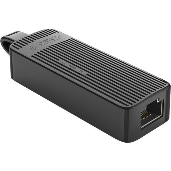 Orico UTK-U3 USB-A 3.0 To RJ45 Gigabit Ethernet 1 Gbps Network Adapter - Black -UTK-U3-BK-Bp - (ORICO-UTK-U3-BK-BP-HU)