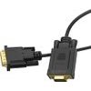 Orico XD-Ditv Cable Dvi 24+1 Vga Full Hd Adapter 5 m - Black -XD-DITV-50-BK-Bp - (ORICO-XD-DITV-50-BK-BP)