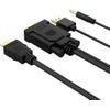 Orico XD-Vath Vga And Mini Jack 3.5 Mm To Hdmi Full Hd 60 Hz Cable With Usb Power 5 m - Black -XD-VATH-50-BK-Bp - (ORICO-XD-VATH-50-BK-BP)
