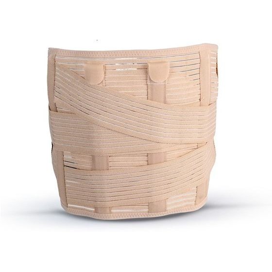 Reha Fund Lumbosacral Support Belt With Tightening Straps Lumbo REHAFUND, Beige - (O-1431/4XL)
