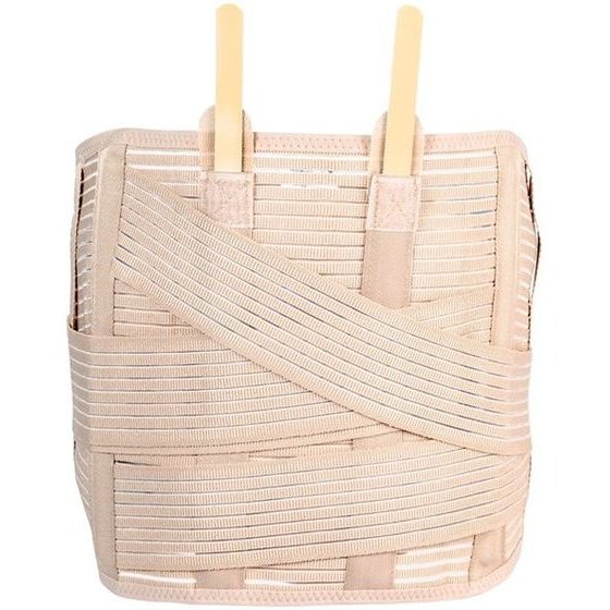 Reha Fund Lumbosacral Support Belt With Tightening Straps Lumbo REHAFUND, Beige - (O-1431/XL)