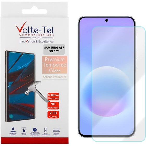Volte-Tel Tempered Glass Samsung A57 5G 6.7in 9H 0.30mm 2.5D Full GLUE - (5205308427091)