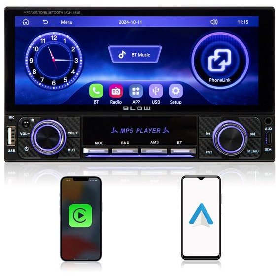 Blow Radio AVH-686B Rds MP3/USB/Micro SD/Bluetooth - (78-355#)