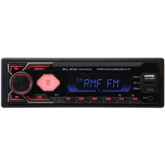 Blow Radio AVH-8960 Rds MP3/USB/Micro SD/Bluetooth + USB-C - (78-347#)