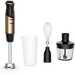 Tefal Quickchef Hand Blender 1000 W, 20 speeds, 3-in-1 Black, Gold - (HB656G10)