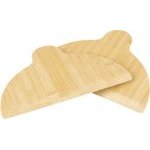 EXTRALINK Home Bamboo Wood Pizza Slippers 2 pieces - (EX.99632)