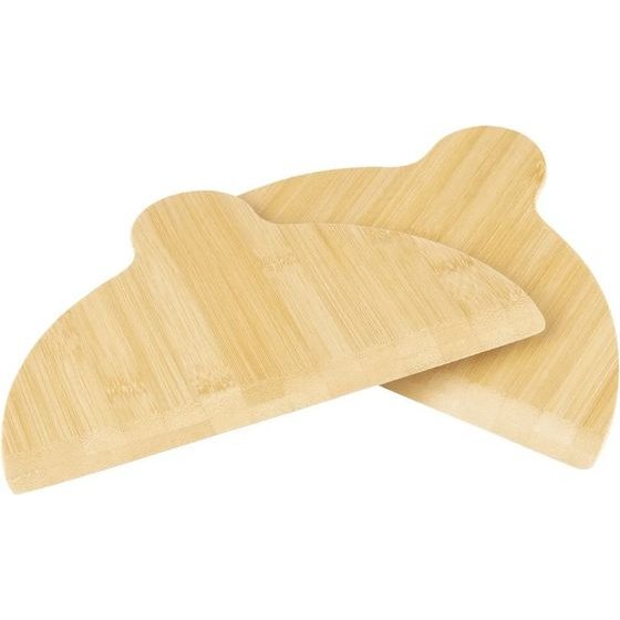 EXTRALINK Home Bamboo Wood Pizza Slippers 2 pieces - (EX.99632)
