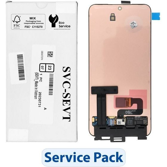 Samsung Servicepack Lcd Display S23 S911B GH82-31245A Without frame