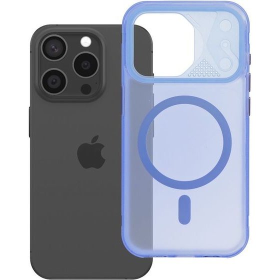 Case For Iphone 15 Pro Aurora Compatible With Magsafe Blue OEM