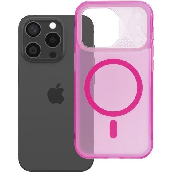 Case For Iphone 15 Pro Aurora Compatible With Magsafe Pink OEM