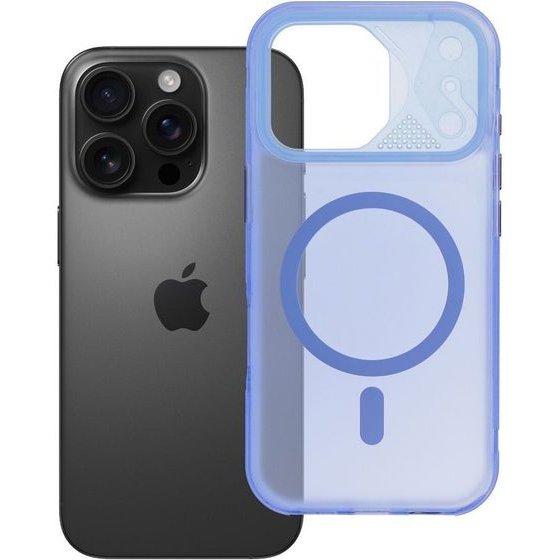 Case For Iphone 16 Pro Aurora Compatible With Magsafe Blue OEM