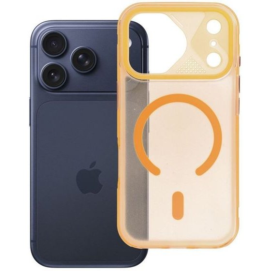 Case For Iphone 17 Pro Aurora Compatible With Magsafe Orange OEM