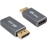 Powertech ���������� Displayport �� Hdmi 4K/60Hz, ���� - (CAB-DP085)