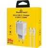 Powertech ��������� ������ �� �������, USB/USB-C, 20W, ������ - (PT-1635)
