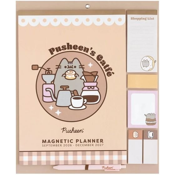 Pusheen - Magnetic Calendar / Monthly Planner 2026/2027 (30 x 34 cm) - (CPFI2601)