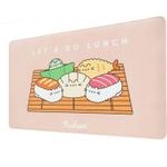 Pusheen - Xxl Pu Leather gaming/Desk Mat From The Sushi Roll Collection (60 x 35 cm) - (MGGEPU06)