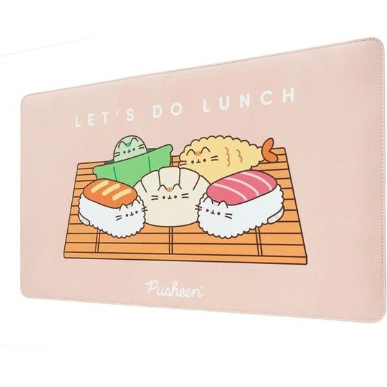 Pusheen - Xxl Pu Leather gaming/Desk Mat From The Sushi Roll Collection (60 x 35 cm) - (MGGEPU06)