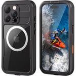 Crong Seal Cover - IP68 Waterproof Case For Iphone 16 Pro (Black) - (CRGSLCIP16PBLK)