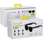 Titmo Smart Ai Glasses With Music And recording, Black glass, G-200, black