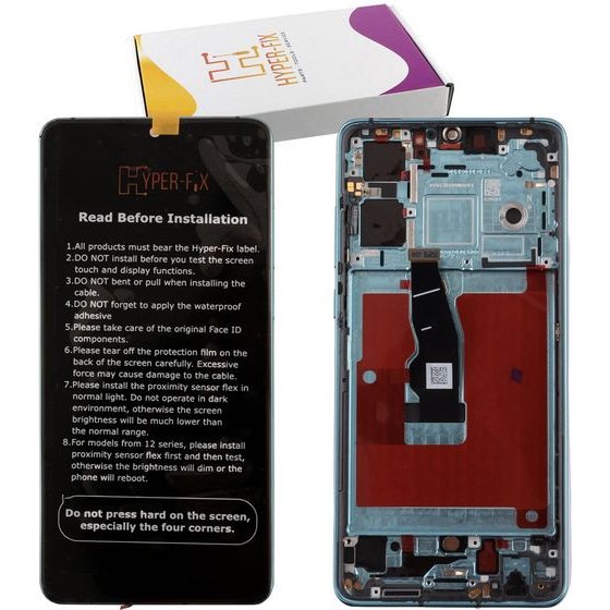 HYPER-Fix Huawei P30 ����� Oled + Touch Screen + Lens + Frame Blue Service Pack - (HF-02352NLN)