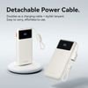 Vention 10000mAh Power Bank (USB-C + USB-A) With Built-In Cable 22.5W Pink Led Display Type - (XGYP0-39-TY)