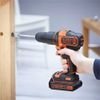 Black & Decker Drill Black,Orange 1400 Rpm - (BDCHD18-QW)